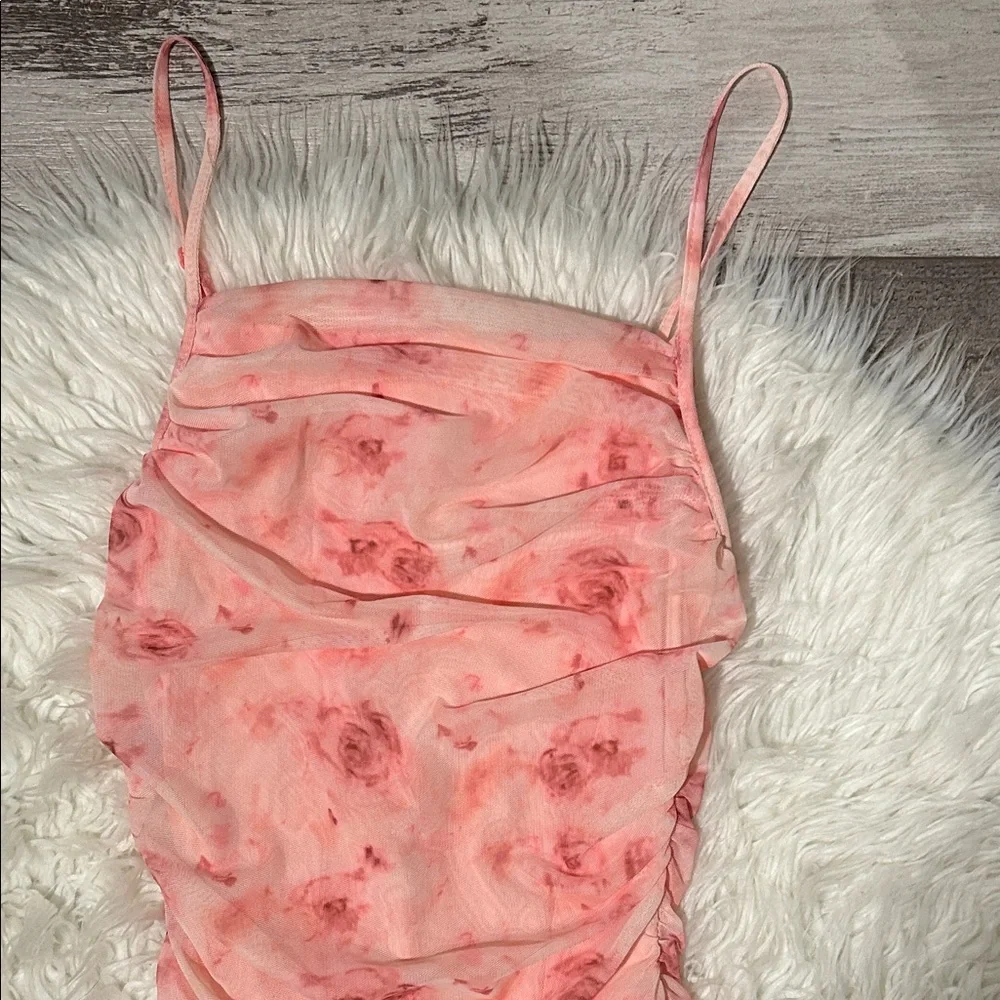 SHEIN Floral Pink Sleeveless Dress - Picture 3 of 5